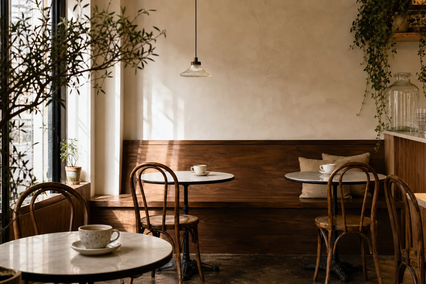 Kafe oturma alanı
